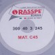 Ніж для слайсера Rasspe 3300.09 E9 D=300mm (300x245x40x3mm)