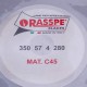 Ніж для слайсера Rasspe 3350.01 D=350mm (350x280x57x4mm)