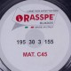 Ніж тефлоновий для слайсера Rasspe 3195.00-T D=195mm (195x155x30x3mm)