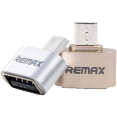 Перехідник RA-USB OTG(F) to microUSB(M) Silver Remax 340901