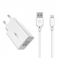 Зарядний пристрій USB WK Lightning WP-U56i-White білий