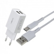 Зарядний пристрій USB WK Type-C WP-U56a-White білий
