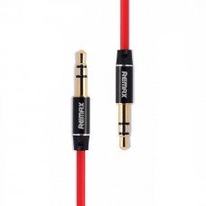 Кабель Audio AUX RM-L200 miniJack 3.5 male to male 2.0 м red Remax 320103
