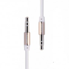 Кабель Audio AUX RM-L200 miniJack 3.5 male to male 2.0 м white Remax 320101