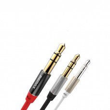 Кабель Audio Remax AUX RM-L100 miniJack 3.5 male to male 1.0 м red