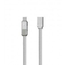 Combo 3-in-1 кабель Lightning/microUSB/Type-C USB, 1м silver Gplex RC-070th Remax 370102