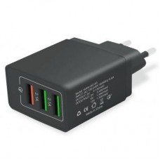 Зарядний пристрій XoKo 3 USB 5.1A QC-300-305-Black чорний