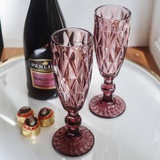 Келих для шампанського 150 мл Смарагд рожевий OLens 34215-5-3
