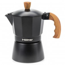 Гейзерна кавоварка Holmer Natural CF-0300-BW 6 чашок 300 мл