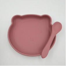 Дитячий набір посуду 6437 2 предмети рожевий