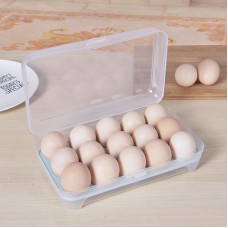 Контейнер-органайзер для зберігання яєць на 15 осередків 14404 15х24 см блакитний