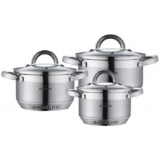 Набір кухонного посуду із нержавіючої сталі 6 предметів Bohmann BH-0715