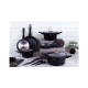 Набір посуду Berlinger Haus Black Rose Induction Cookware BH-7187 14 чорний предмет