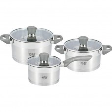 Набір посуду Krauff 26-238-047 6 предметів сріблястий