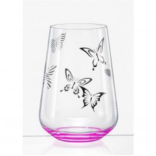 Набір склянок Bohemia Butterfly 23013/380S/S1432 380 мл 6 шт