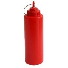 Пластикова пляшка для соусу Forest 512601 260 мл червона