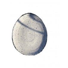 Тарілка овальна Декор Кераміка Oreo Black OBL-2622 22х26 см пісочна