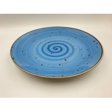 Тарілка підставна TULU spiral-blue-26 26 см блакитна