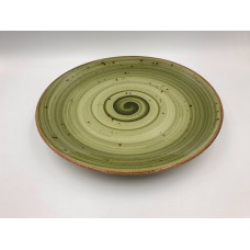 Тарілка підставна TULU spiral-green-26 26 см зелена