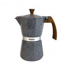 Гейзерна кавоварка Magio MG-1010 150 мл 3 чашки сіра