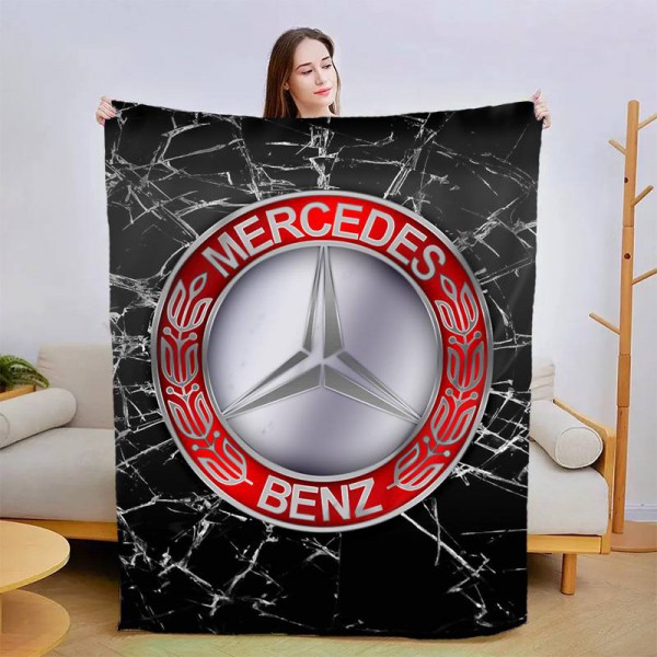 Плед 3D Mercedes-Benz RED 2963_A 13446 160х200 см