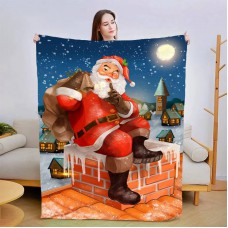 Плед 3D новорічний Санта Клаус №2 3084_A 13839 160х200 см