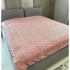 Плед Dushka Home Візерунок 20768 200х230 см рожевий
