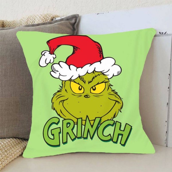 Подушка 3D новорічна Grinch 3177_E 15371 50х50 см