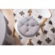 Подушка на стілець кругла Ardesto Oliver ART-03-OD 40 см сіра