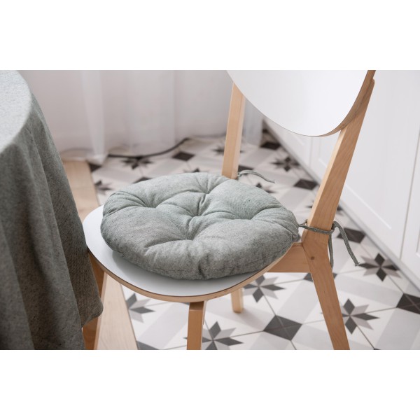 Подушка на стілець кругла Ardesto Oliver ART-03-OG 40 см зелена