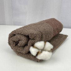 Рушник для обличчя махровий Febo Vip Cotton Botan Туреччина 6397 коричневий 50х90 см