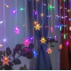 Гірлянда від мережі новорічна на 96 лампочок Сніжинки 13719 4х0.6 м мультиколор