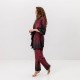 Комплект жіночий із плюшевого велюру штани та халат Червона Змія 3428_L 15997 L