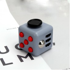 Кубик антистрес Fidget Cube 14121 3.5х3.5х4 см сірий з червоним та чорним
