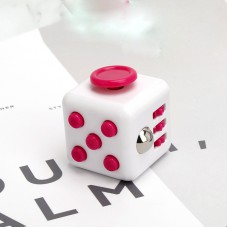 Кубик антистрес Fidget Cube 14125 3.5х3.5х4 см білий з рожевим
