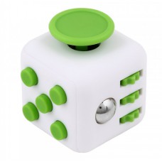 Кубик антистрес Fidget Cube 14127 білий з зеленим