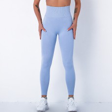 Легінси жіночі спортивні 10918 XL блакитні
