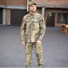 Чоловічий армійський костюм для ЗСУ тактична форма ріп-стоп Україна Піксель 7113 52 розмір