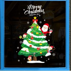 Набір новорічних наклейок на вікно Happy New Year 6 13794 60х90 см 1 лист