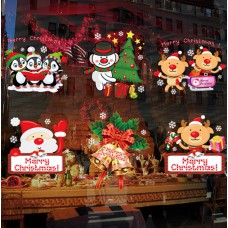 Набір новорічних наклейок на вікно Happy New Year 7 13795 60х90 см 1 лист