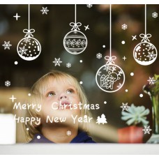 Набір новорічних наклейок на вікно Merry Christmas 2 13747 30х43 см 2 листа