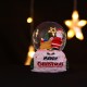 Куля новорічна декоративна з підсвіткою Дід Мороз 13987 10.5х7 см