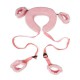 Еротичний набір БДСМ для рольових ігор 14256 3 предмети рожевий