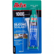 Універсальний силіконовий герметик Akfix 100E 50ml прозорий