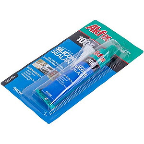 Універсальний силіконовий герметик Akfix 100E 50ml прозорий