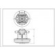 Двигун для пилососа Zelmer \ Bosch 00793315 1200W D=135/95mm H=27/123mm