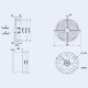 Осьовий вентилятор Weiguang YWF4E-450S-102/60-G 220V 1350rpm 4620 м3/год