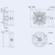 Осьовий вентилятор Weiguang YWF4E-500S-137/35-G 220V 1320rpm 6420 м3/год