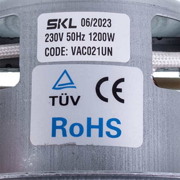 Двигун для пилососа VAC021UN SKL D=130/84 mm H=34/109 mm 1200 W