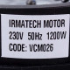 Двигун для мийного пилососа VCM025 IRMATECH MOTOR D=143/82 mm H=68/176 mm 1200 W